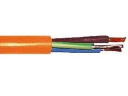 Afbeeldingen van Flexipur. snoer oranje/geel 5x2,5mm²*