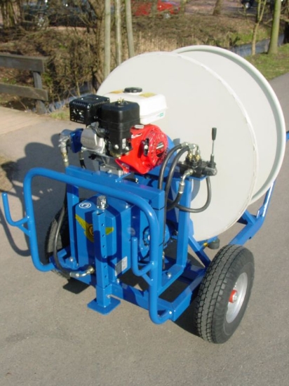 Afbeeldingen van Mobiel Hydraulisch slanghaspel op wielen