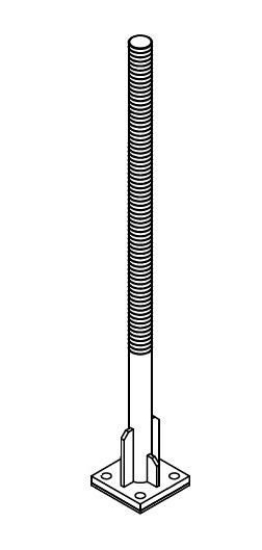 Afbeeldingen van Laserontvanger mast RVS 1,8 mtr.
