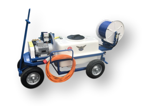 Picture of Spray Cart 200T - Plunger Pump WS102 21l/min~55bar - Hand reel 300mm (Swivable)