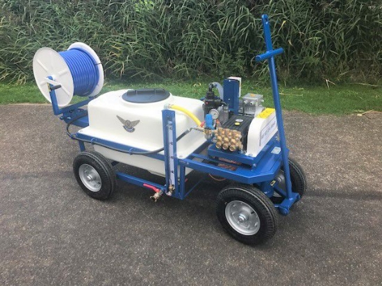 Picture of Spray Cart 200T - Plunger Pump WS102 21l/min~55bar - Hand reel 300mm (Swivable)