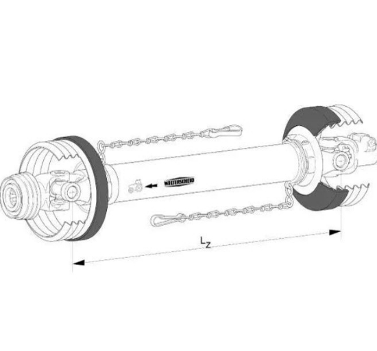 Picture of PTO Drive Shaft HQ Walterscheid 1010mm 1-3/8"  39kW~695Nm