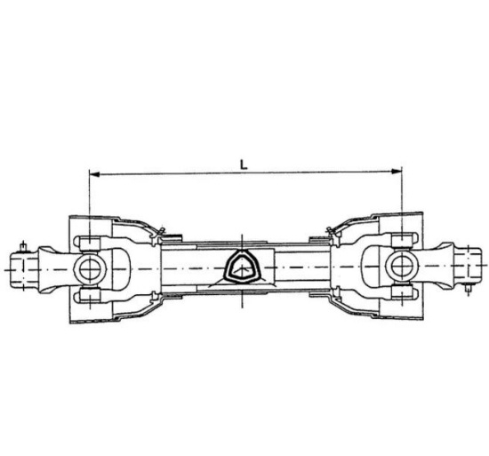 Picture of PTO drive shaft LB PTO40-1010mm 1-3/8"  26kW~460Nm