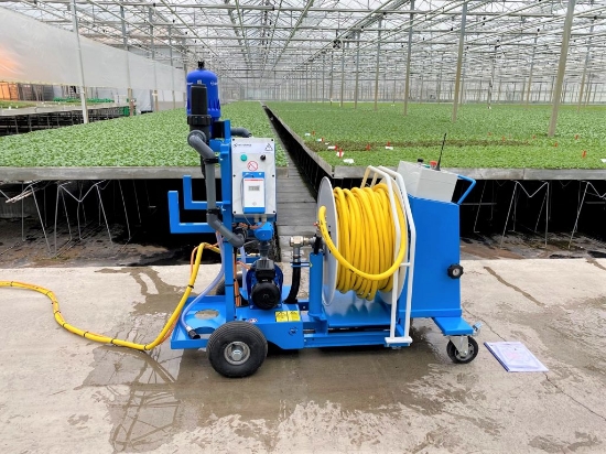 Afbeeldingen van WCR Slanghaspel 335mm Ø3/4" (Dosatron D8RE2+BP & EC Meter)(Opvoerpomp)