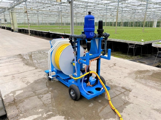Afbeeldingen van WCR Slanghaspel 335mm Ø3/4" (Dosatron D8RE2+BP & EC Meter)(Opvoerpomp)