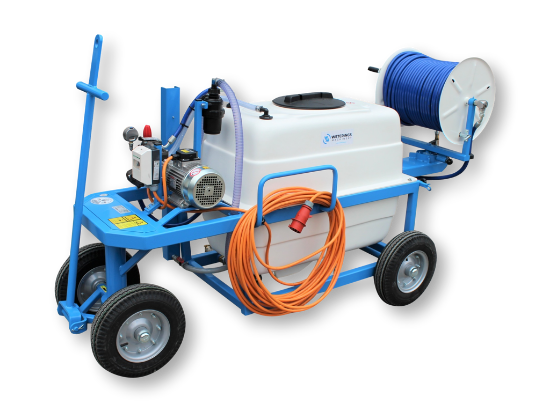 Afbeeldingen van Spuitwagen 300T - Plunjerpomp PM33 19l/min~50bar - Handhaspel 450mm (Draaibaar)