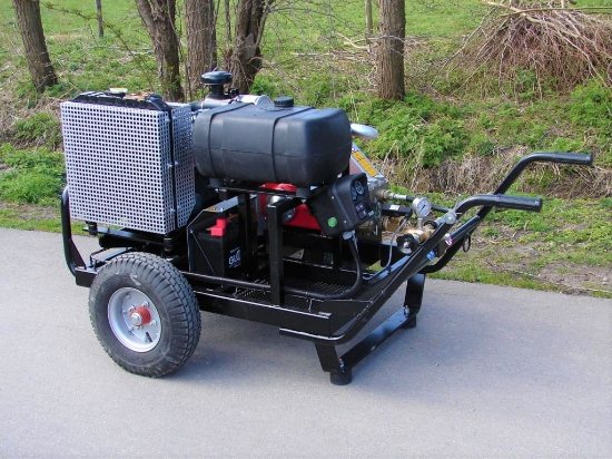 Afbeeldingen van Mobiele Diesel Aangedreven Pompset - Speck P45 Plunjerpomp 42l/min~200bar (Kubota- V1505)