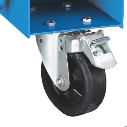 Afbeeldingen van Wielen Ø200mm rubber WET kantelcontainer