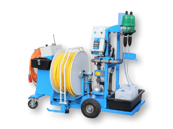 Afbeeldingen van WCR Slanghaspel 335mm Ø1" (2x Dosatron D3GL2+BP & Ec Meter) (Opvoerpomp)