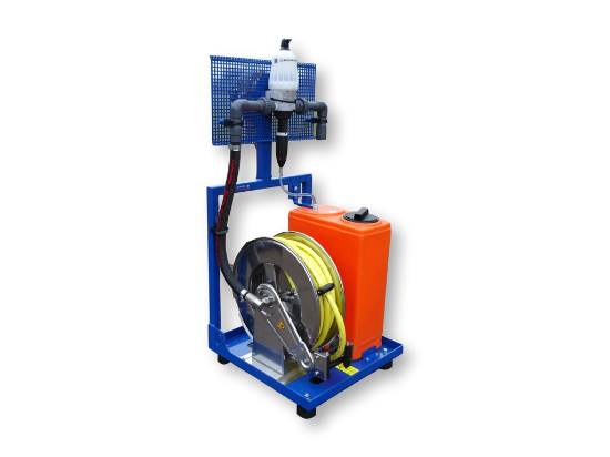 Picture of Dosing unit D3RE2BPVFP with 60L barrel and hose reel (parallel)