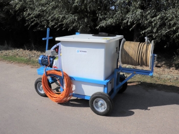 Afbeeldingen van Spuitwagen 600K - Plunjerpomp P63 42l/min~50bar - Handhaspel 450mm (Vast)