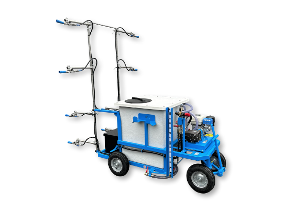 Afbeeldingen van Spuitwagen 600K - Plunjerpomp GM50150L 60l/min~20bar - desinfectieboom