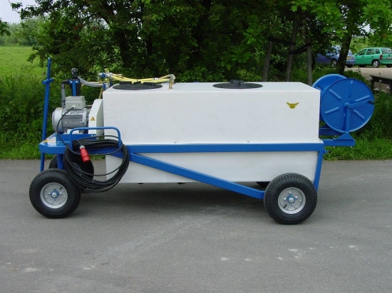 Picture of Spray Cart 800L-300L HDPE - Plunger pump P63 42l/min~50bar - Hand Reel 450mm