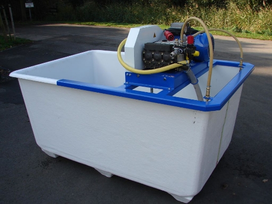 Afbeeldingen van Pompinstallatie 2200K - Plunjer Pomp P123 79l/min~50bar